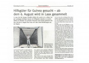 Zeitungsbericht Ruinaulta 31072014